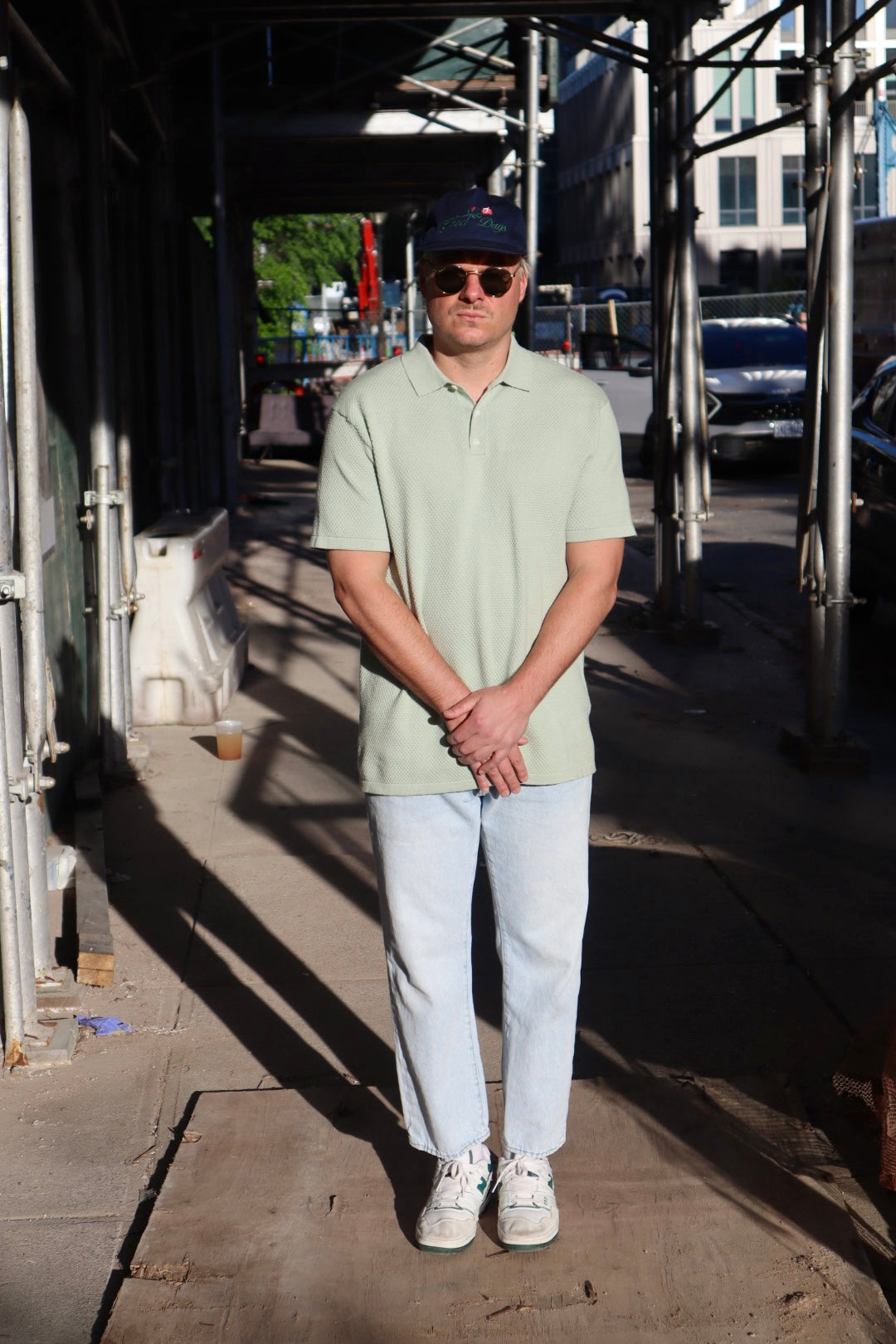 Harbor Knit Polo - Sage