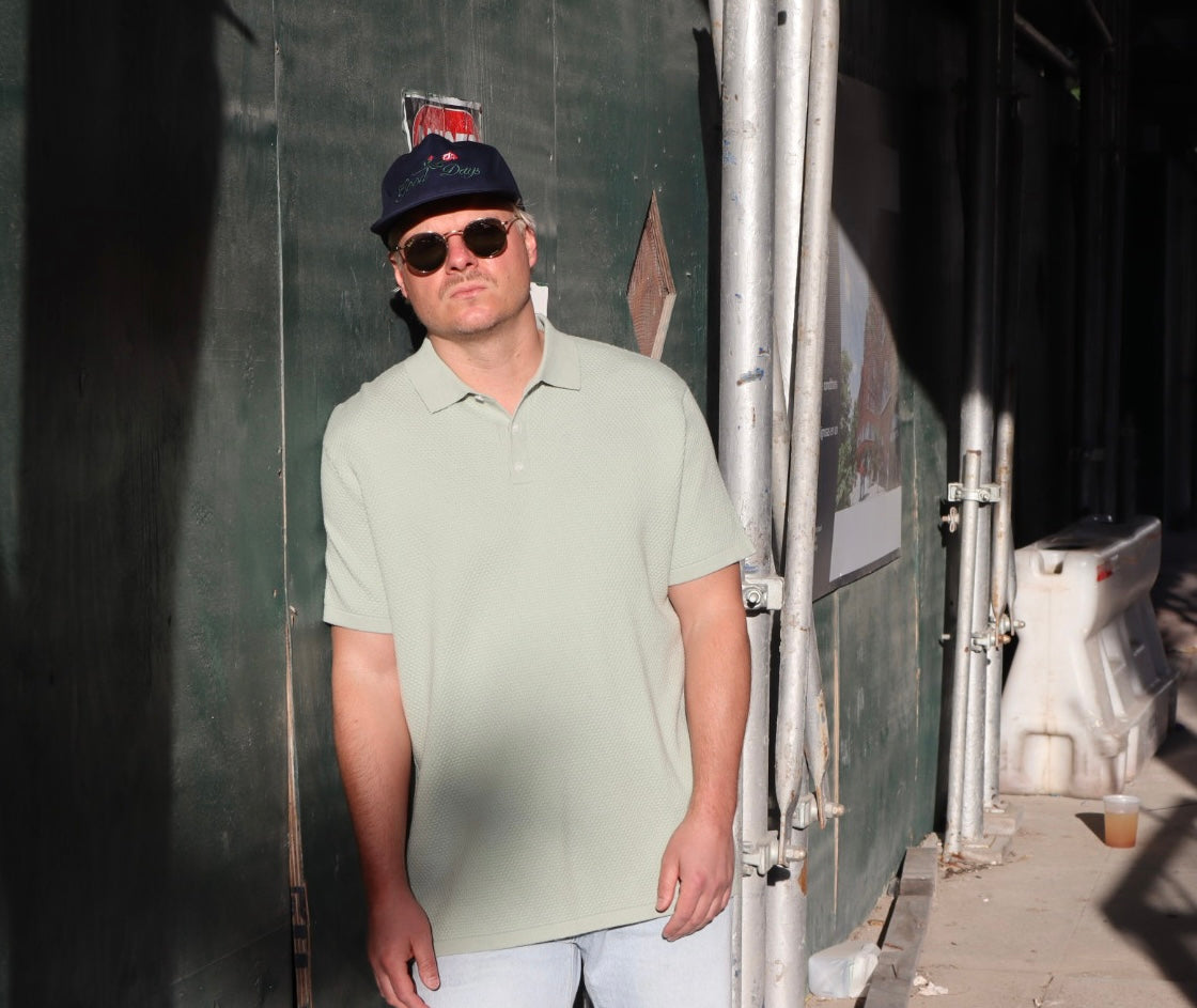 Harbor Knit Polo - Sage