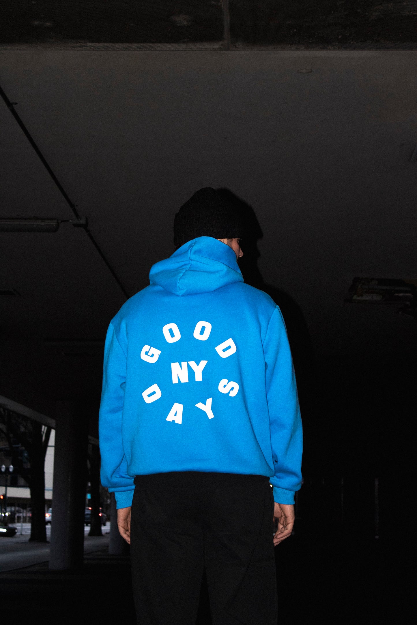 GOOD DAYS CIRCLE LOGO HOODIE - ROYAL