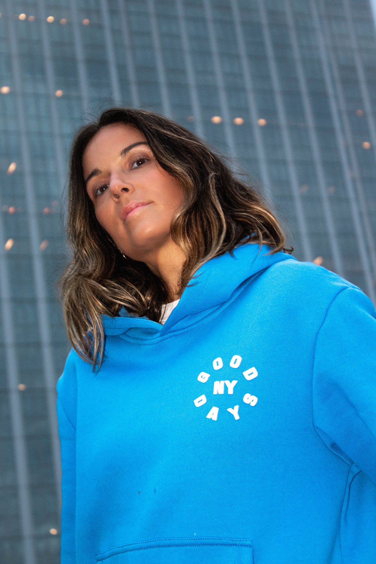 GOOD DAYS CIRCLE LOGO HOODIE - ROYAL