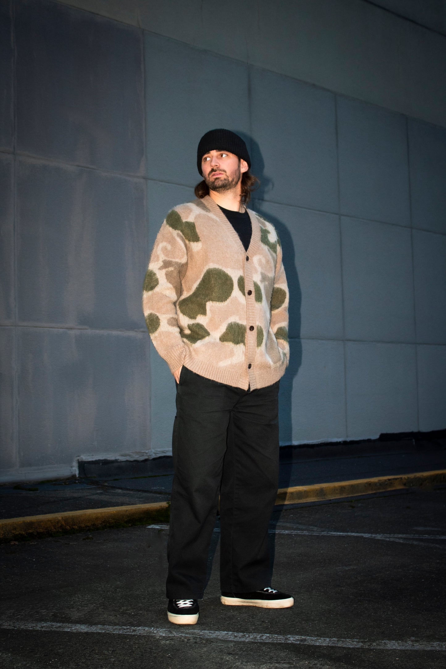 Camo Mohair Cardigan