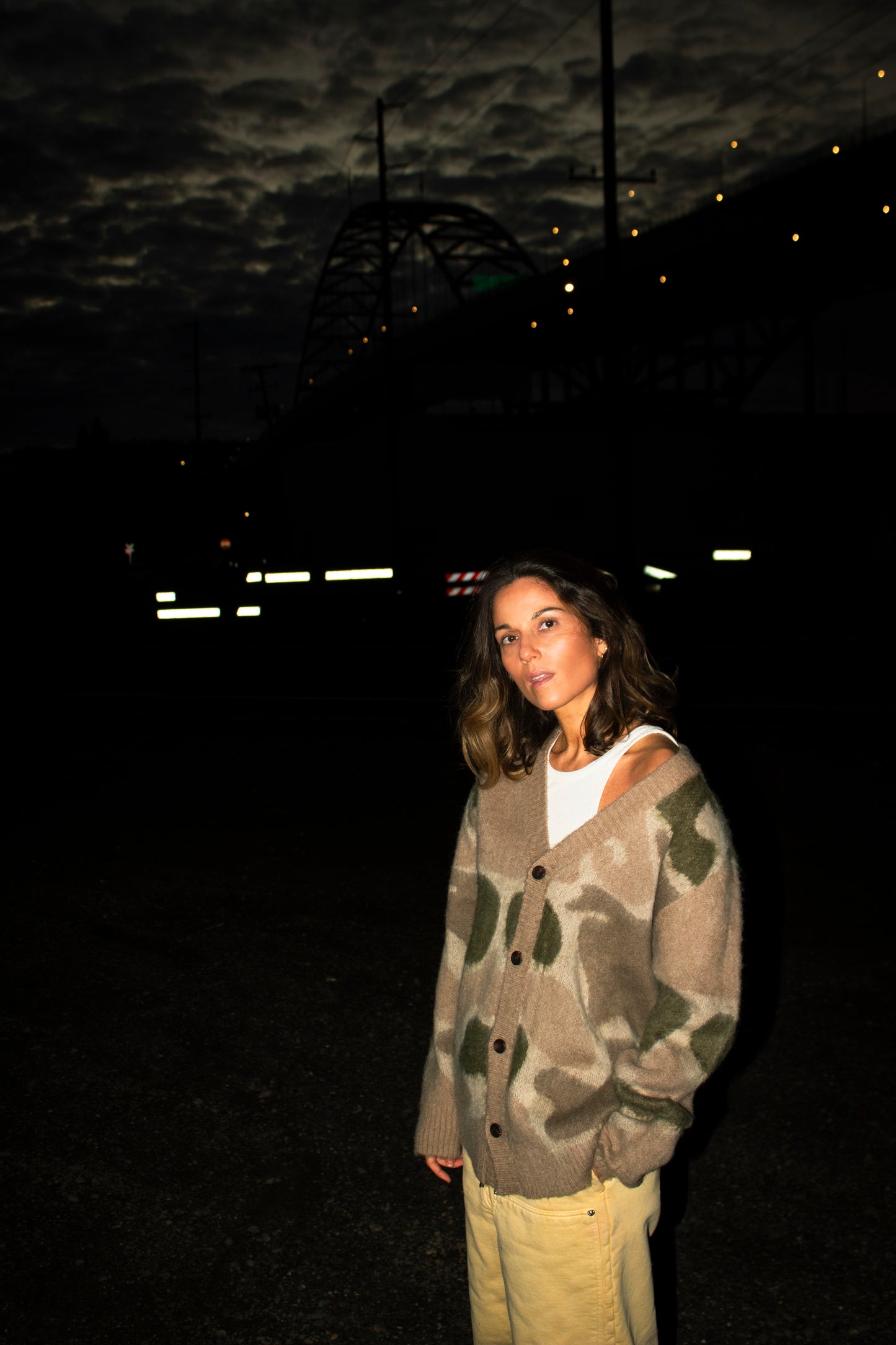 Camo Mohair Cardigan