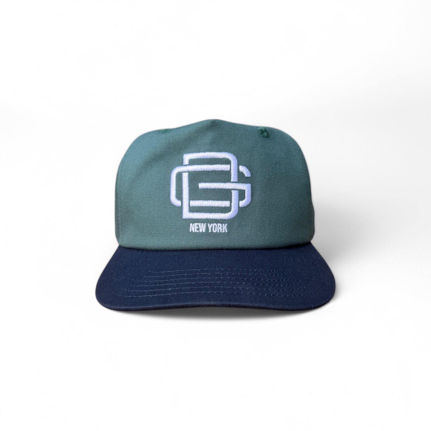 GOOD DAYS INTERLOCKING LETTER HAT - GREEN / NAVY