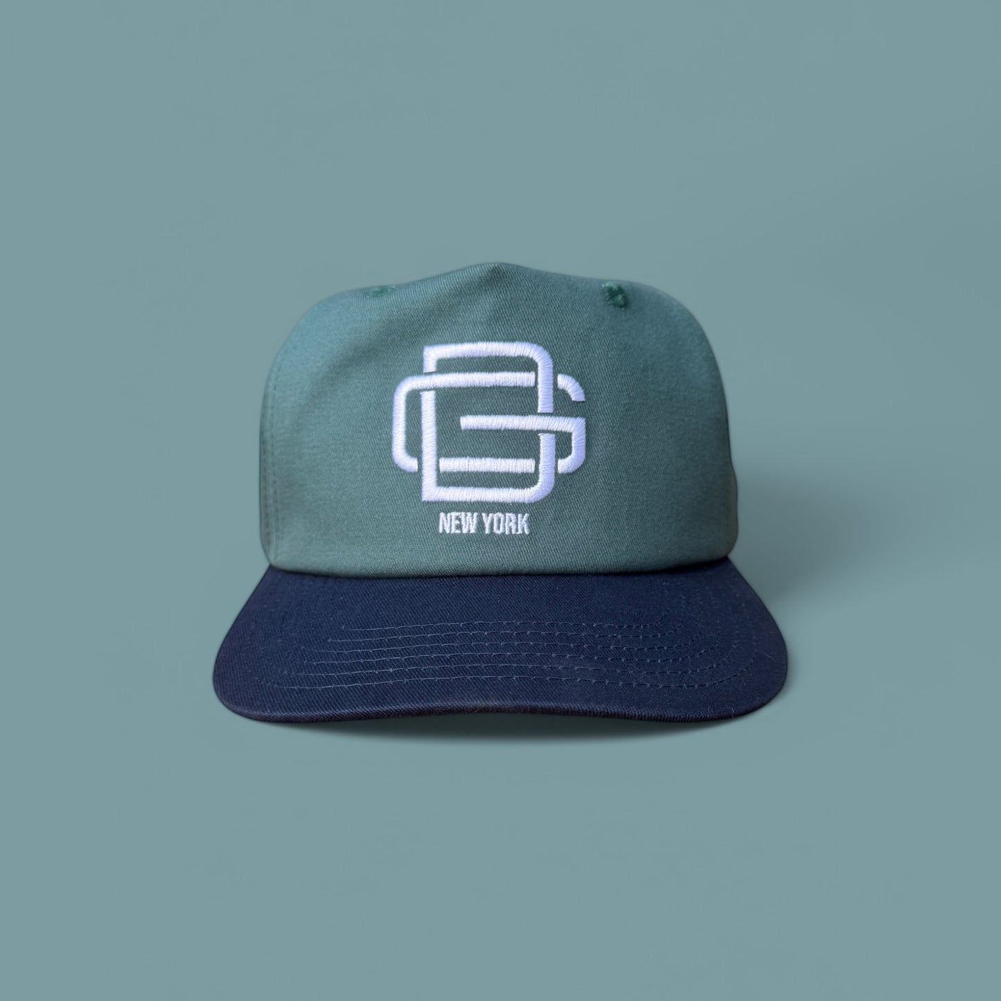 GOOD DAYS INTERLOCKING LETTER HAT - GREEN / NAVY