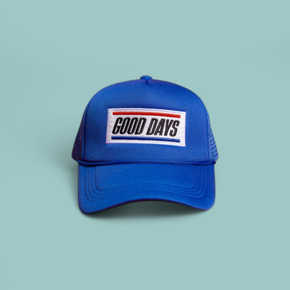 GOOD DAYS TRUCKER HAT - RACING BLUE