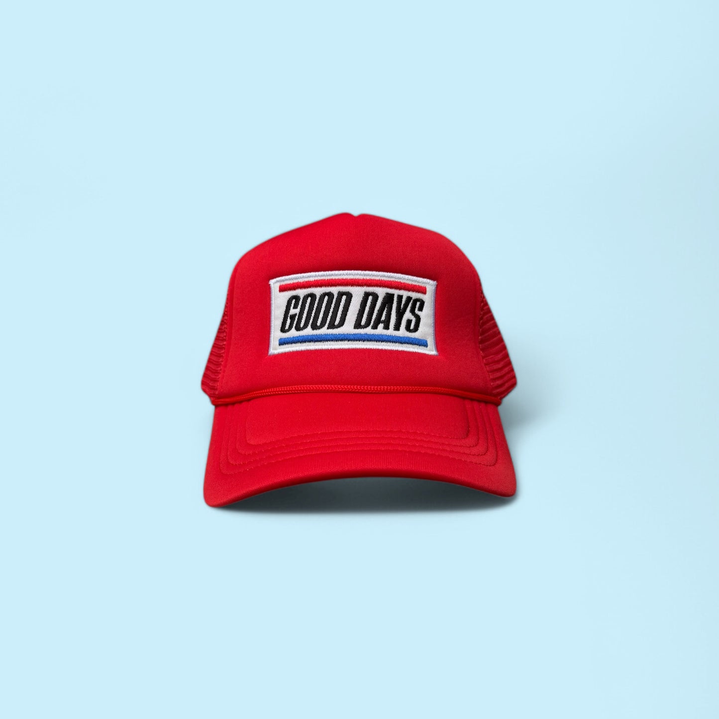 GOOD DAYS TRUCKER HAT - RACING RED