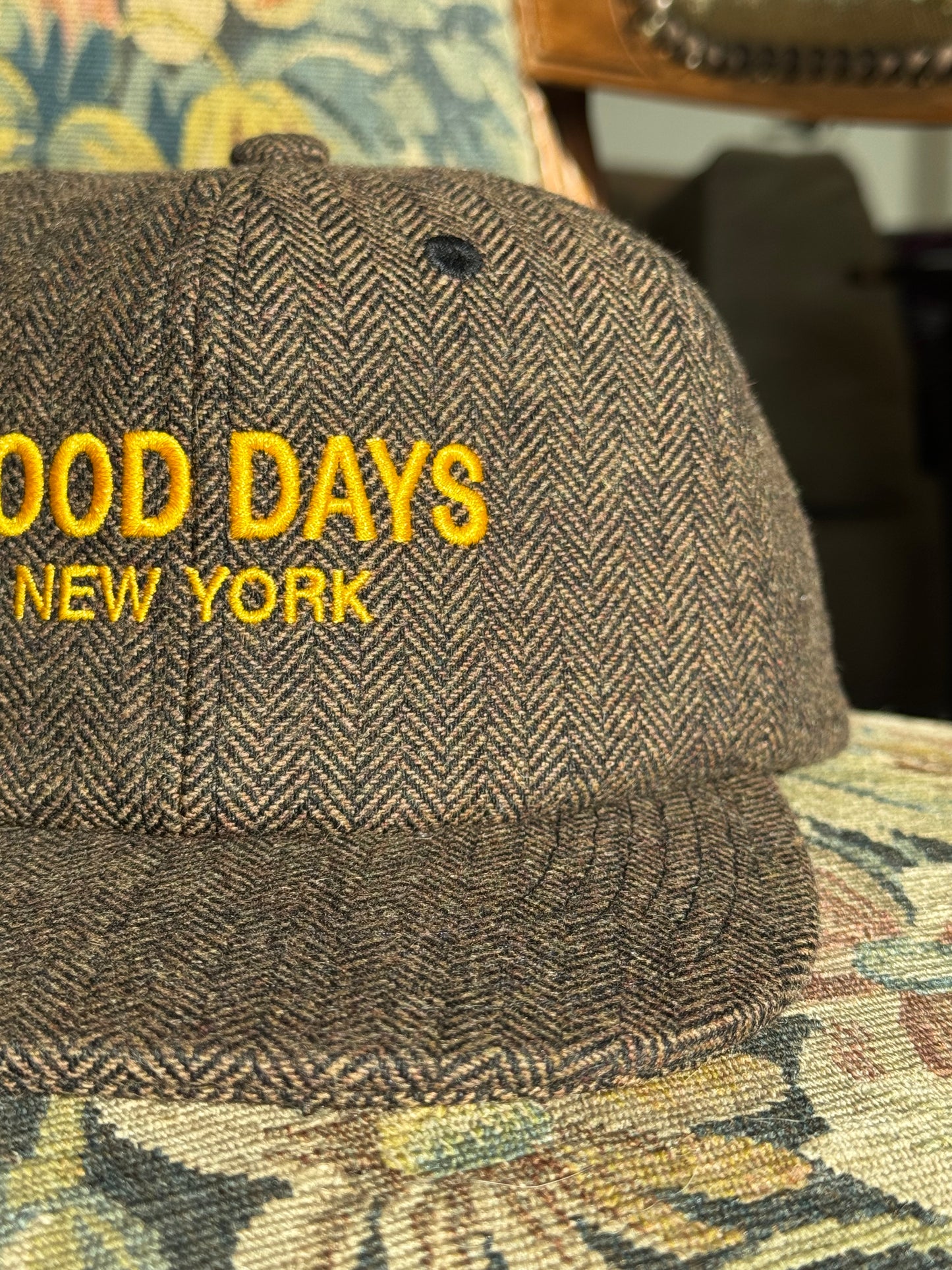 Good Days Chevron Wool 6-Panel - Brown