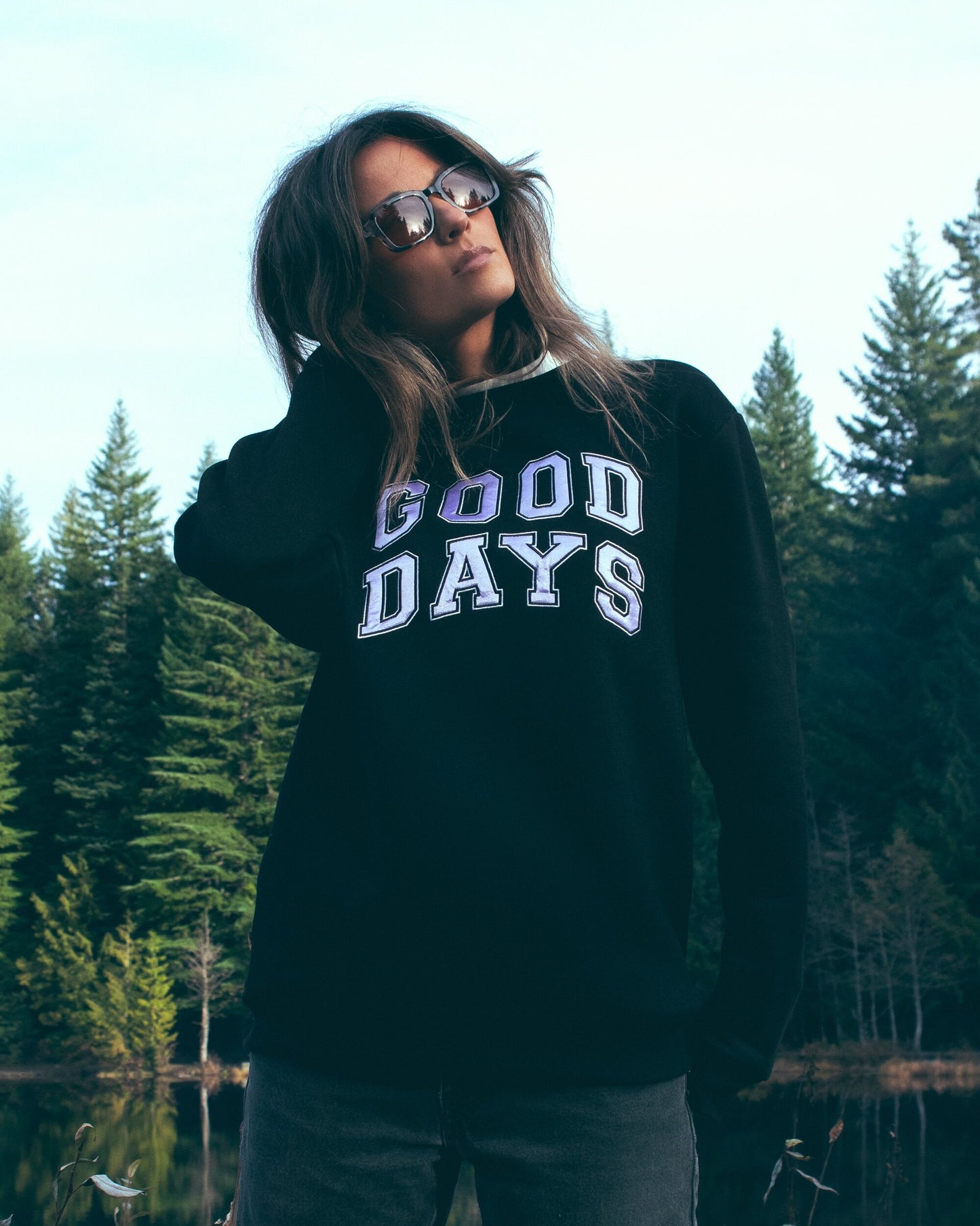 GOOD DAYS COLLEGIATE SWEATSHIRT ULTRAVIOLET-SQ1802546