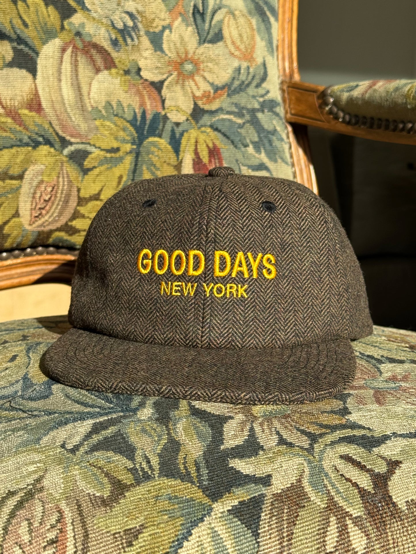 Good Days Chevron Wool 6-Panel - Brown