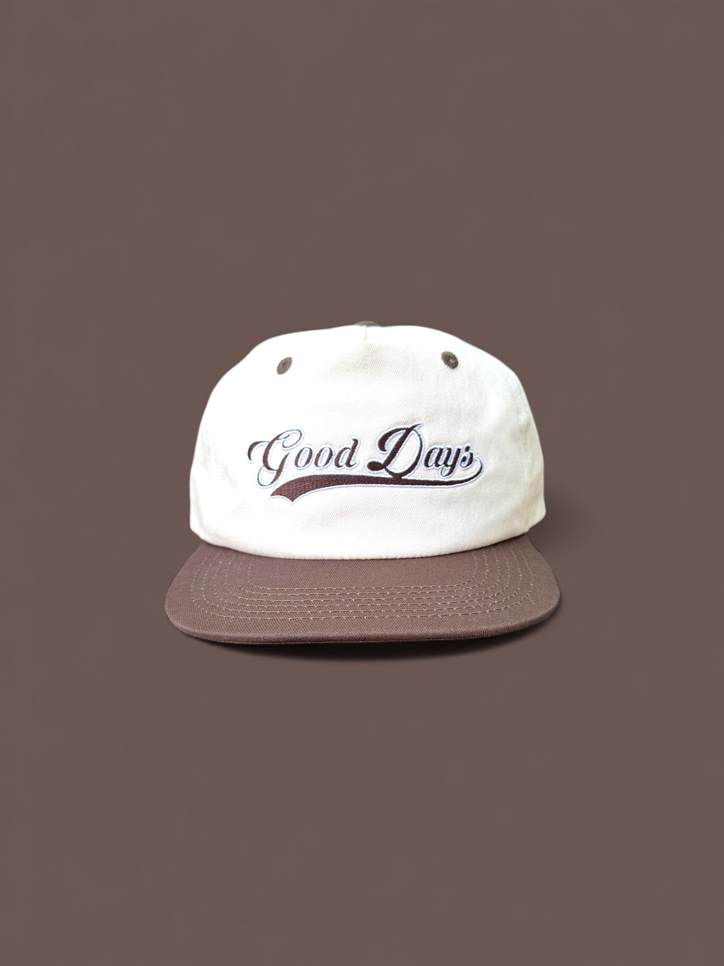 Good Days Varsity Hat - Brown/Cream