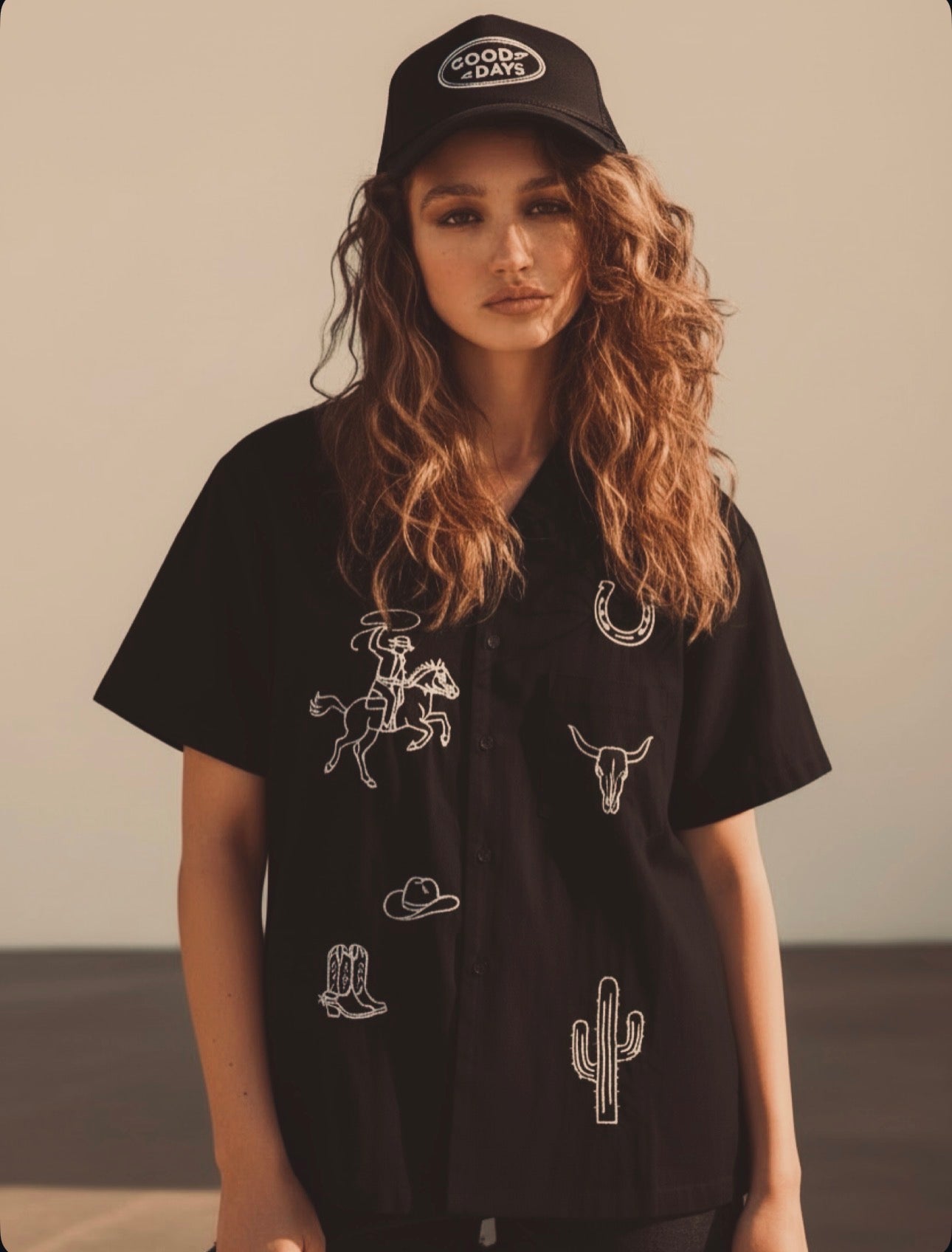 Somewhere Out West Camp Shirt