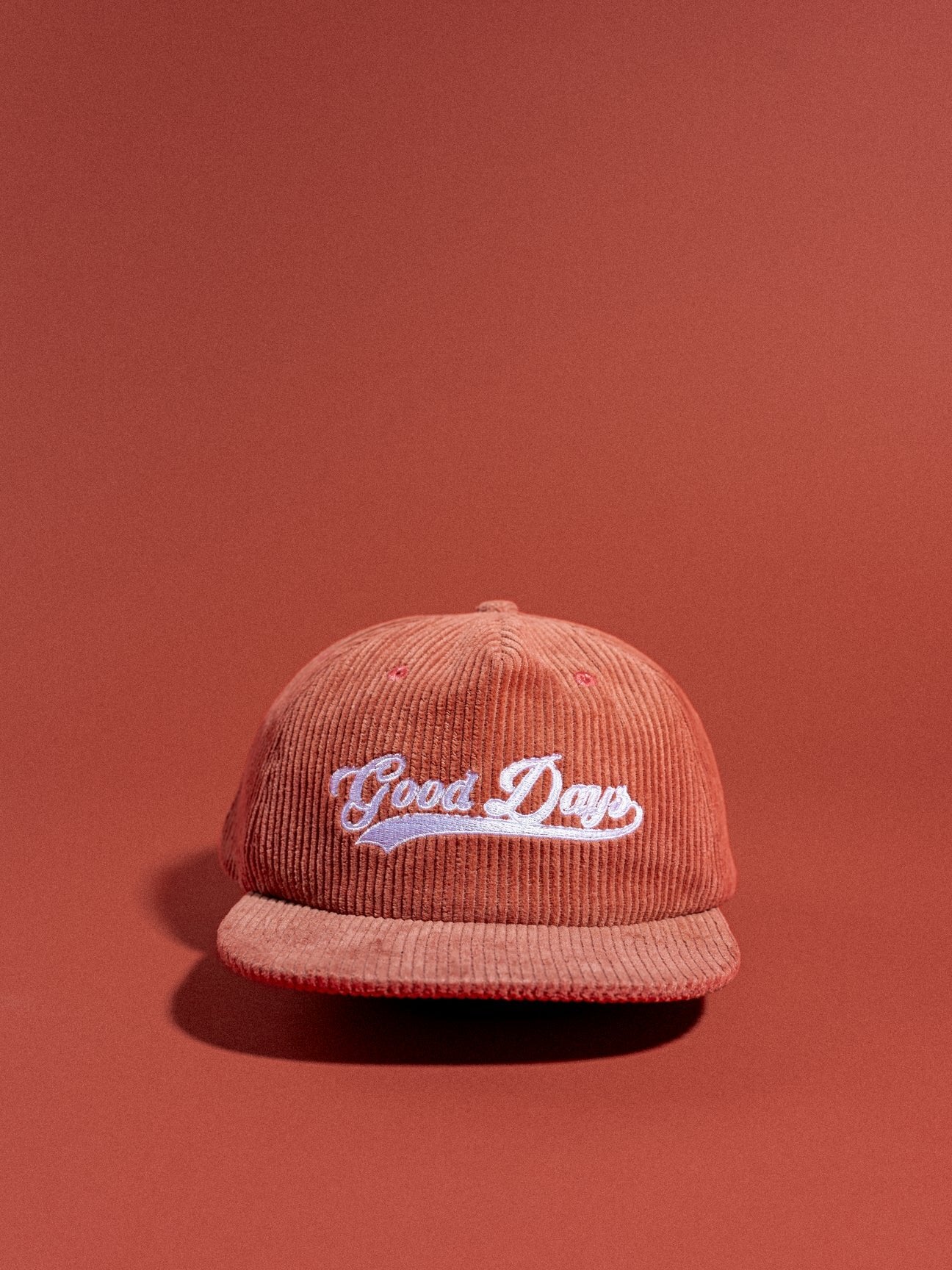 GOOD DAYS CORDUROY VARSITY HAT - ROSÉ