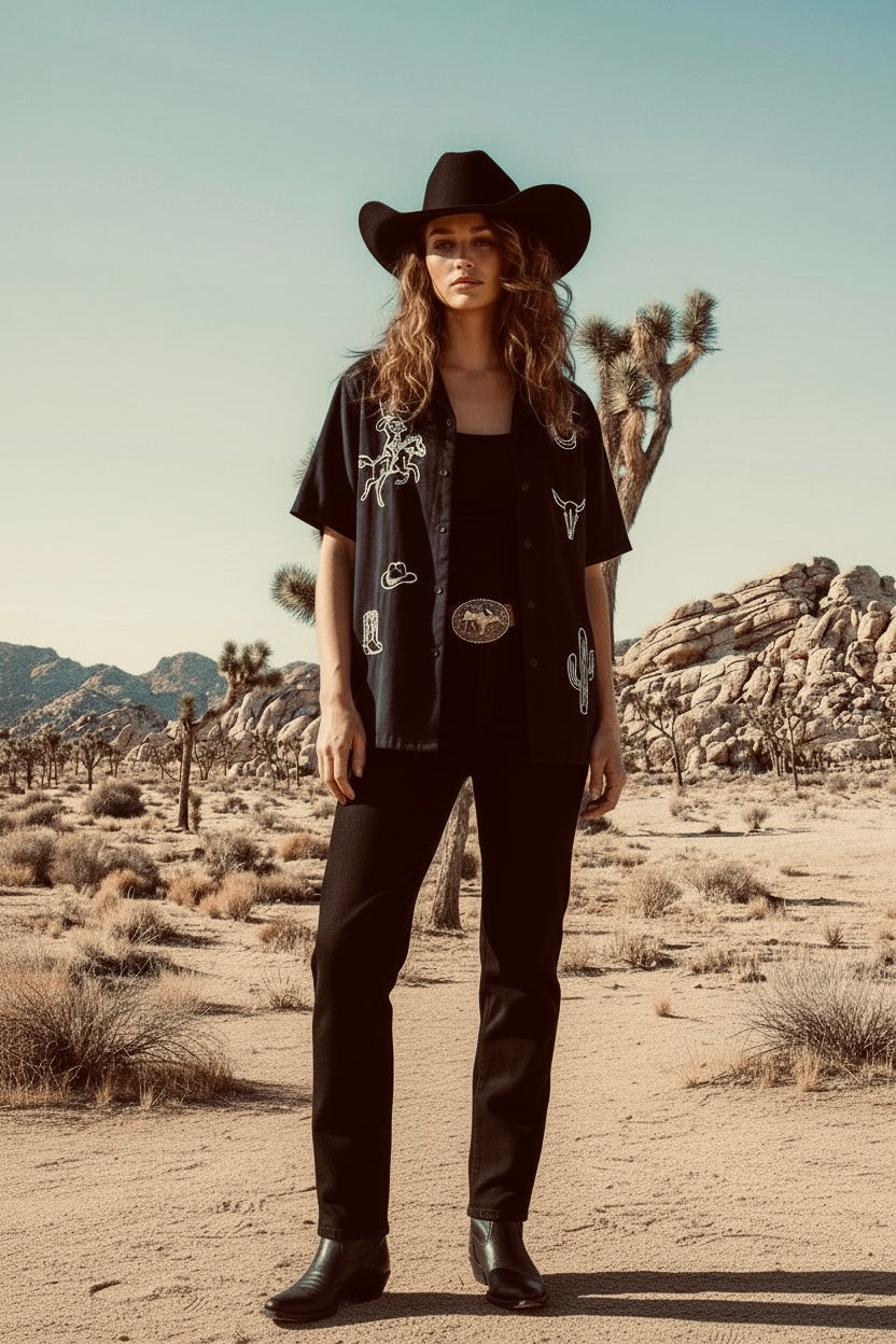 Somewhere Out West Camp Shirt