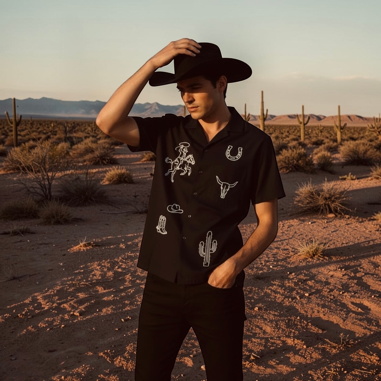 Somewhere Out West Camp Shirt