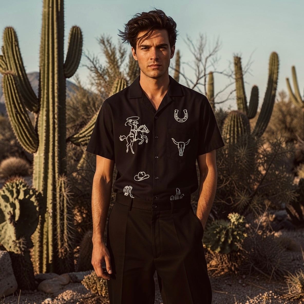 Somewhere Out West Camp Shirt