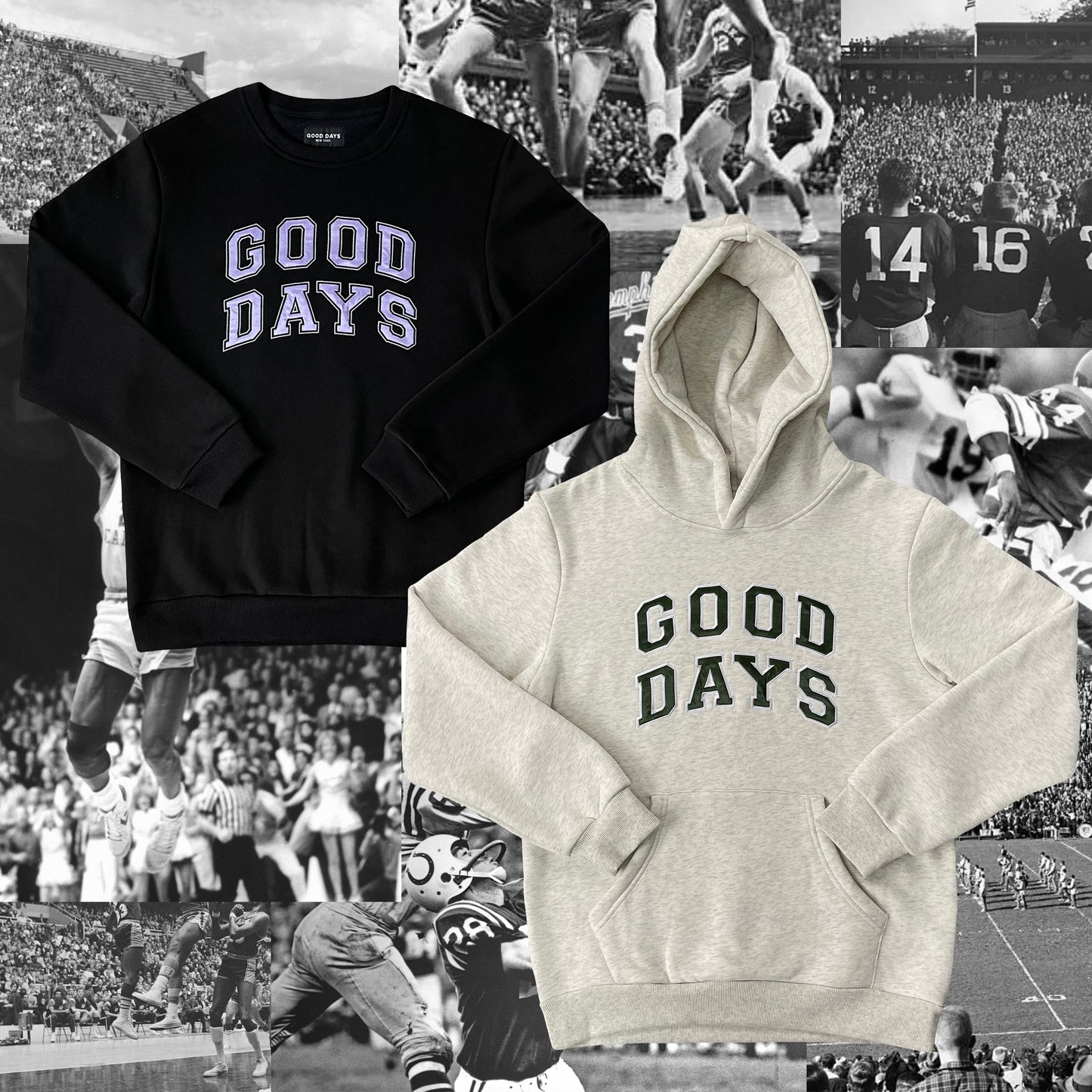 GOOD DAYS COLLEGIATE HOODIE EVERGREEN-SQ1341822