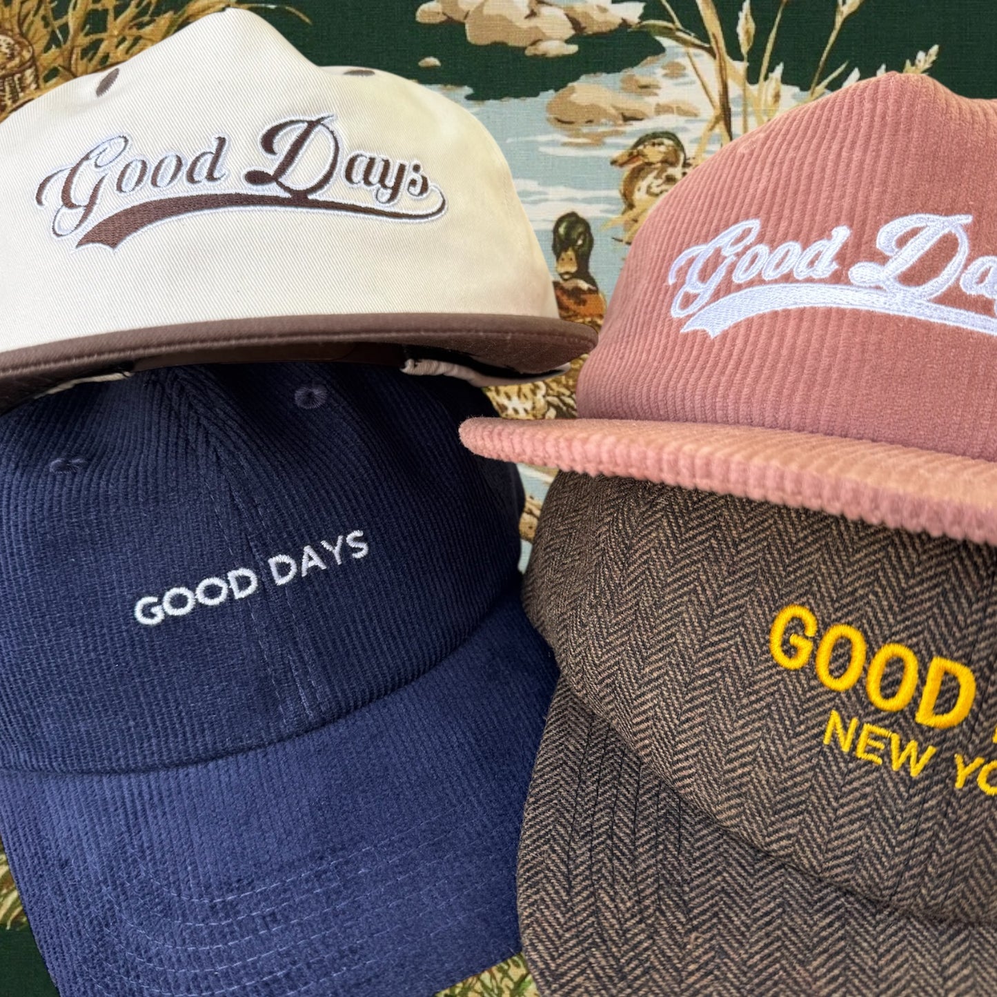 Good Days Chevron Wool 6-Panel - Brown