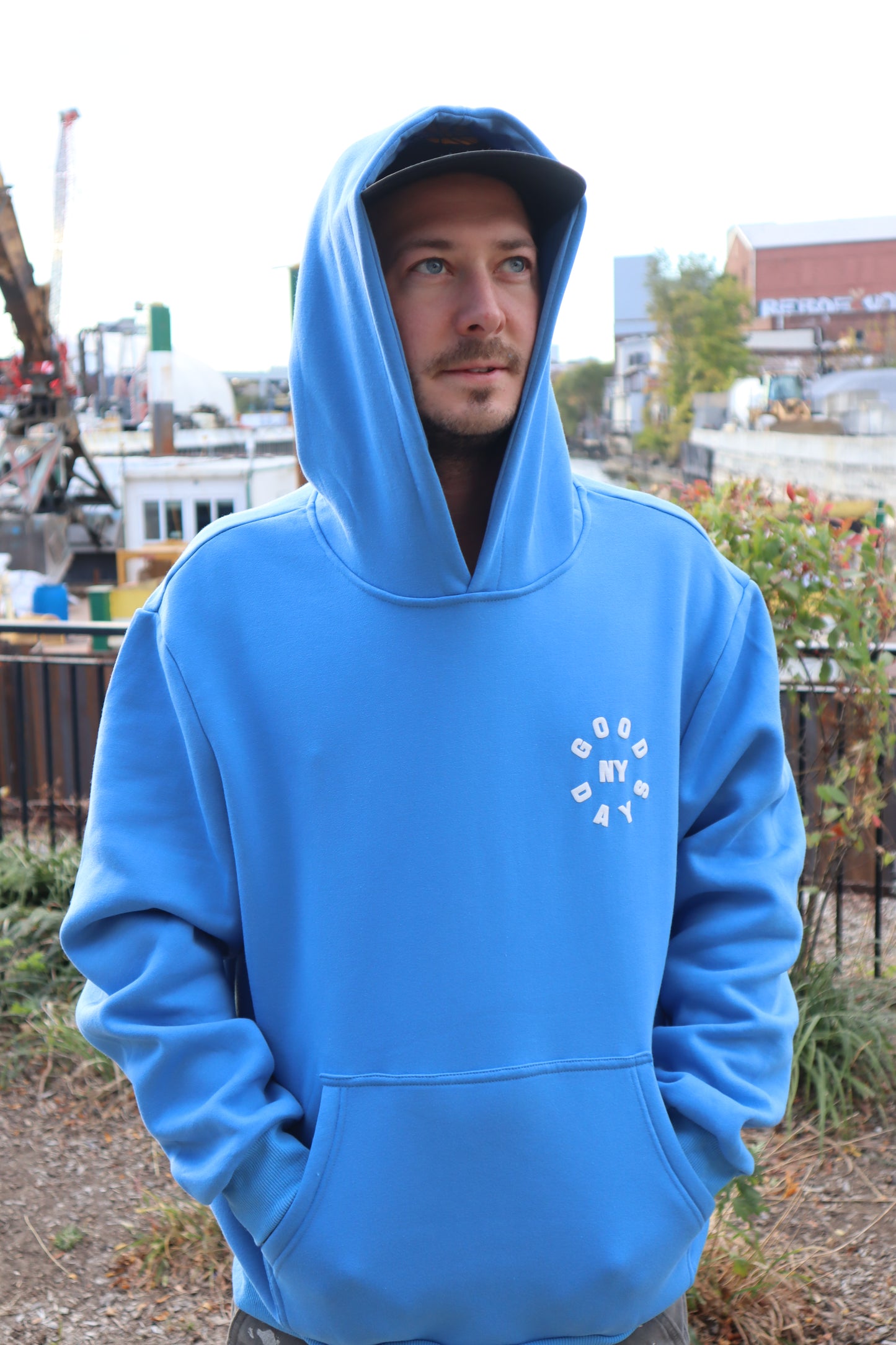 GOOD DAYS CIRCLE LOGO HOODIE - ROYAL