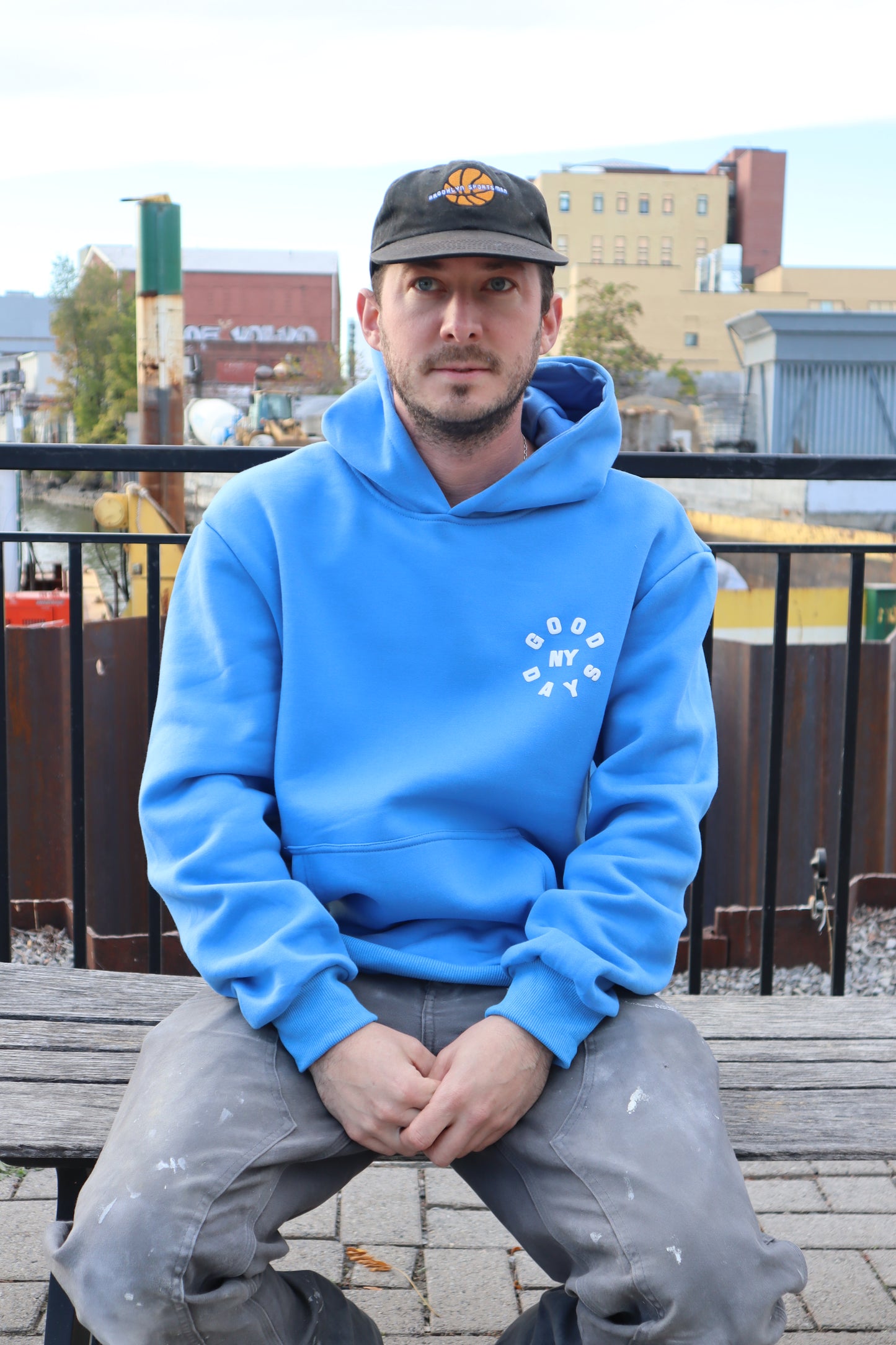 GOOD DAYS CIRCLE LOGO HOODIE - ROYAL