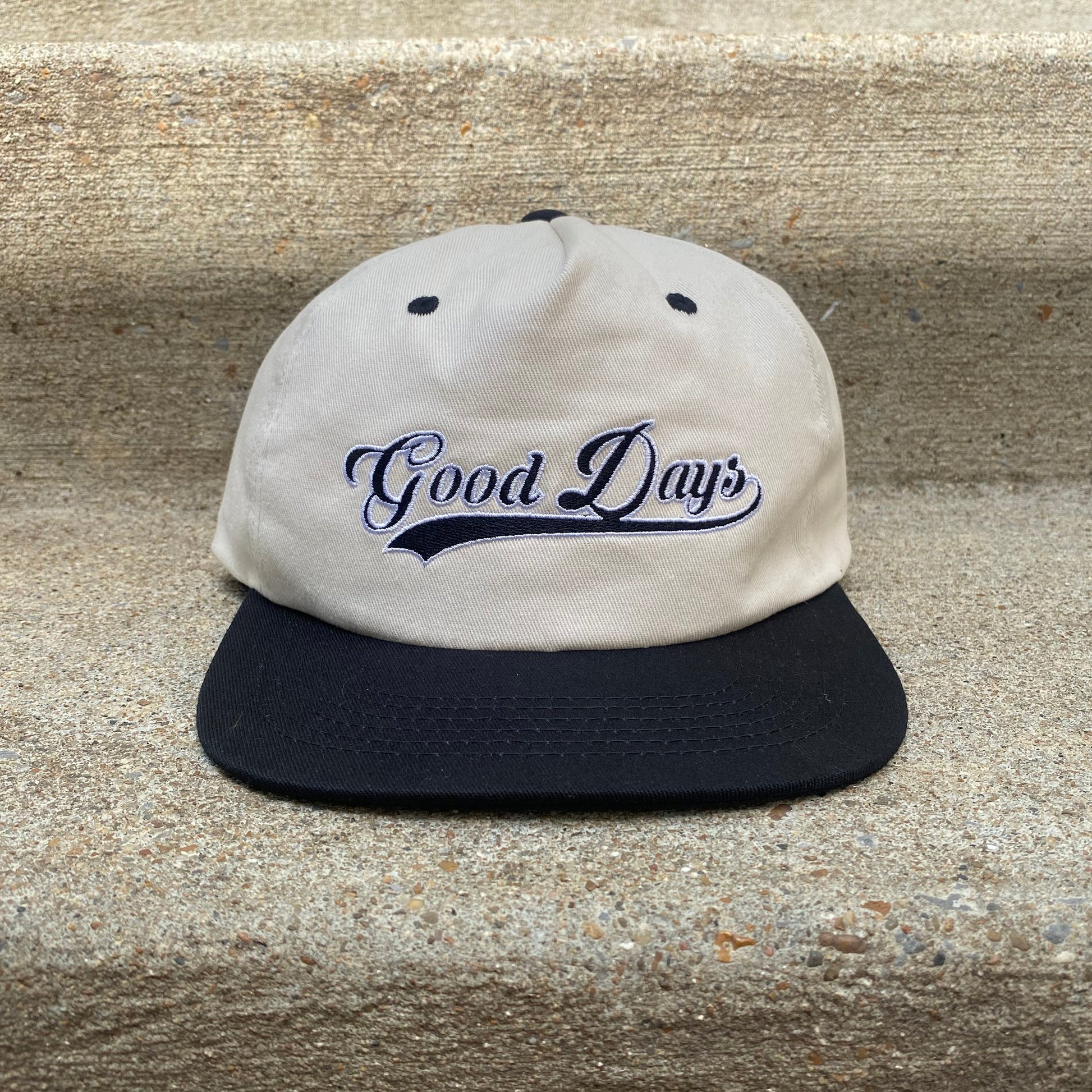 GOOD DAYS VARSITY HAT -  BLACK