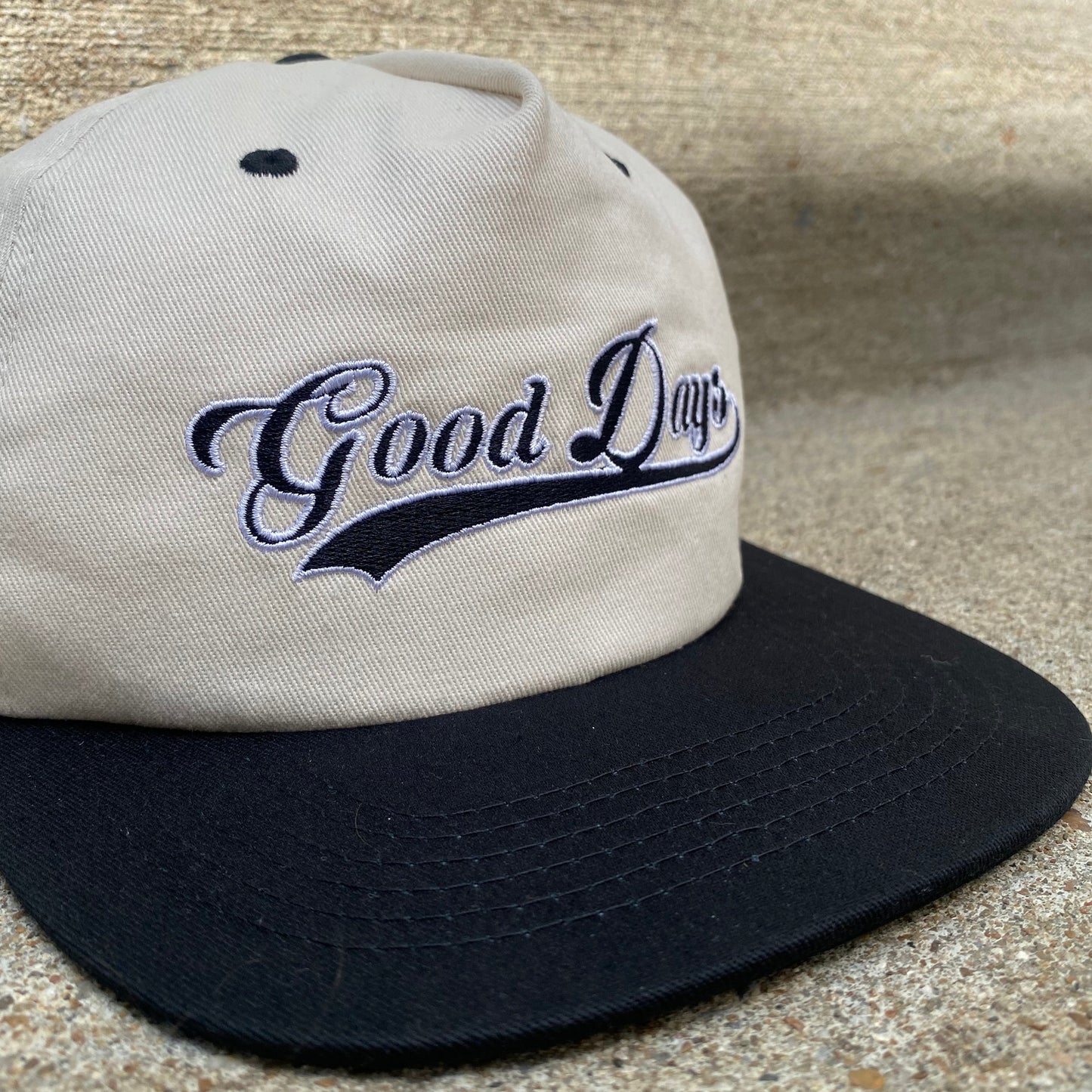 GOOD DAYS VARSITY HAT -  BLACK