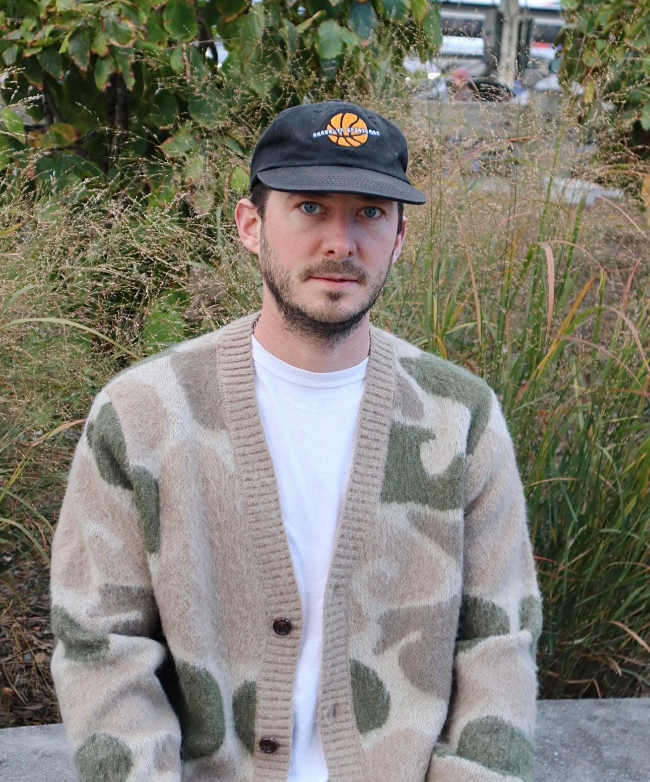 CAMO MOHAIR CARDIGAN