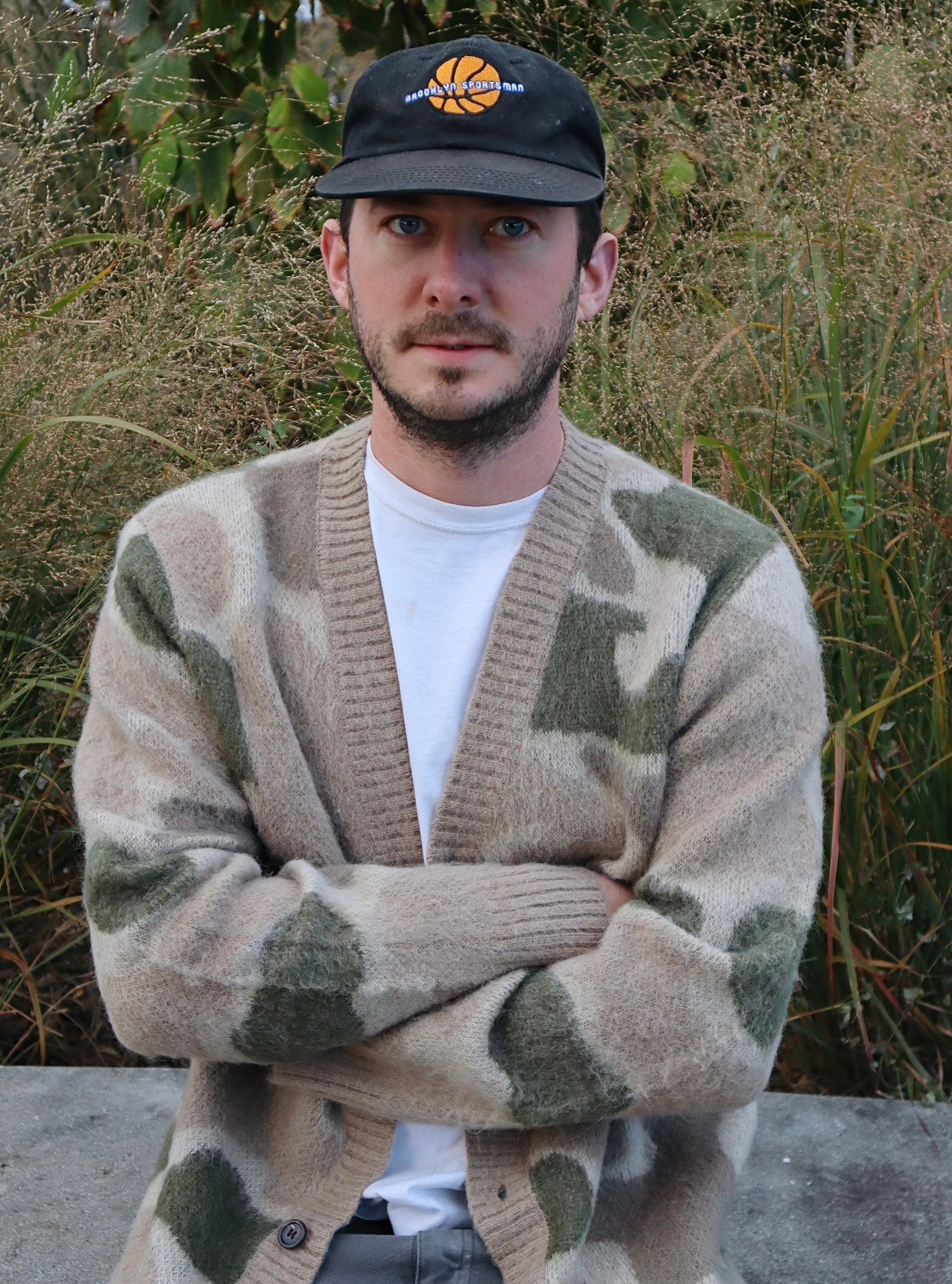 CAMO MOHAIR CARDIGAN