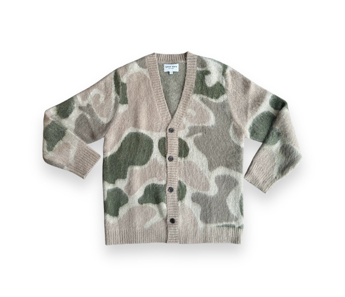 Camo Mohair Cardigan – GOOD DAYS