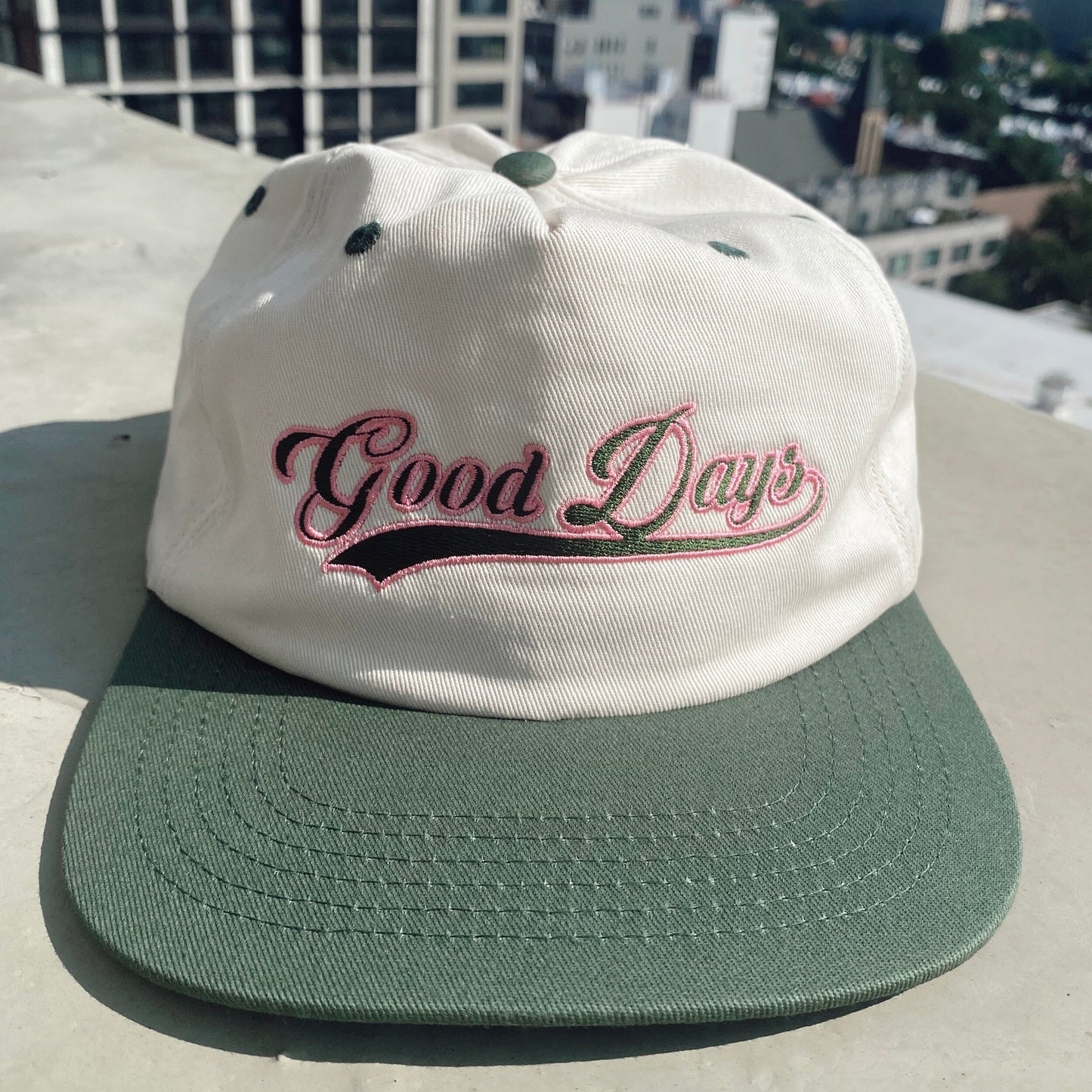 GOOD DAYS VARSITY HAT - GREEN