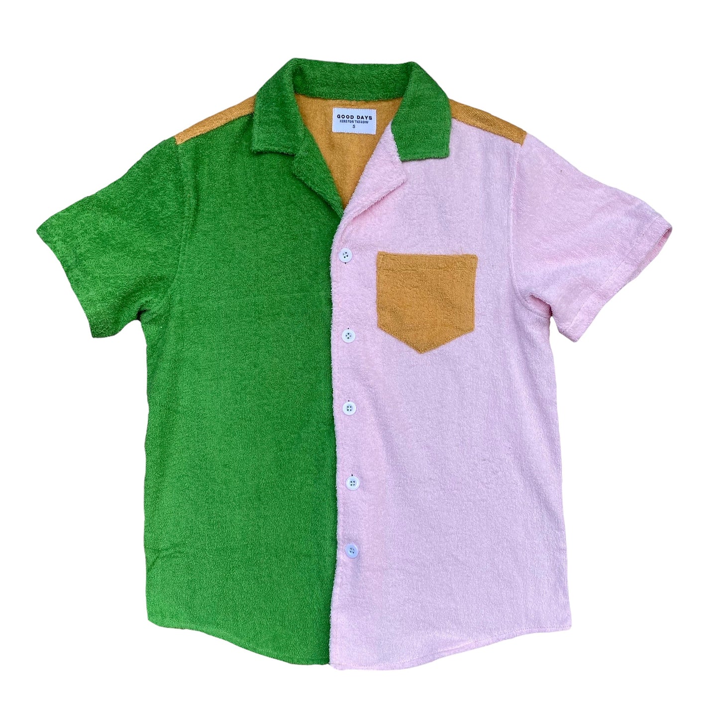 RETRO TERRY CLOTH RESORT SHIRT-SQ8728723