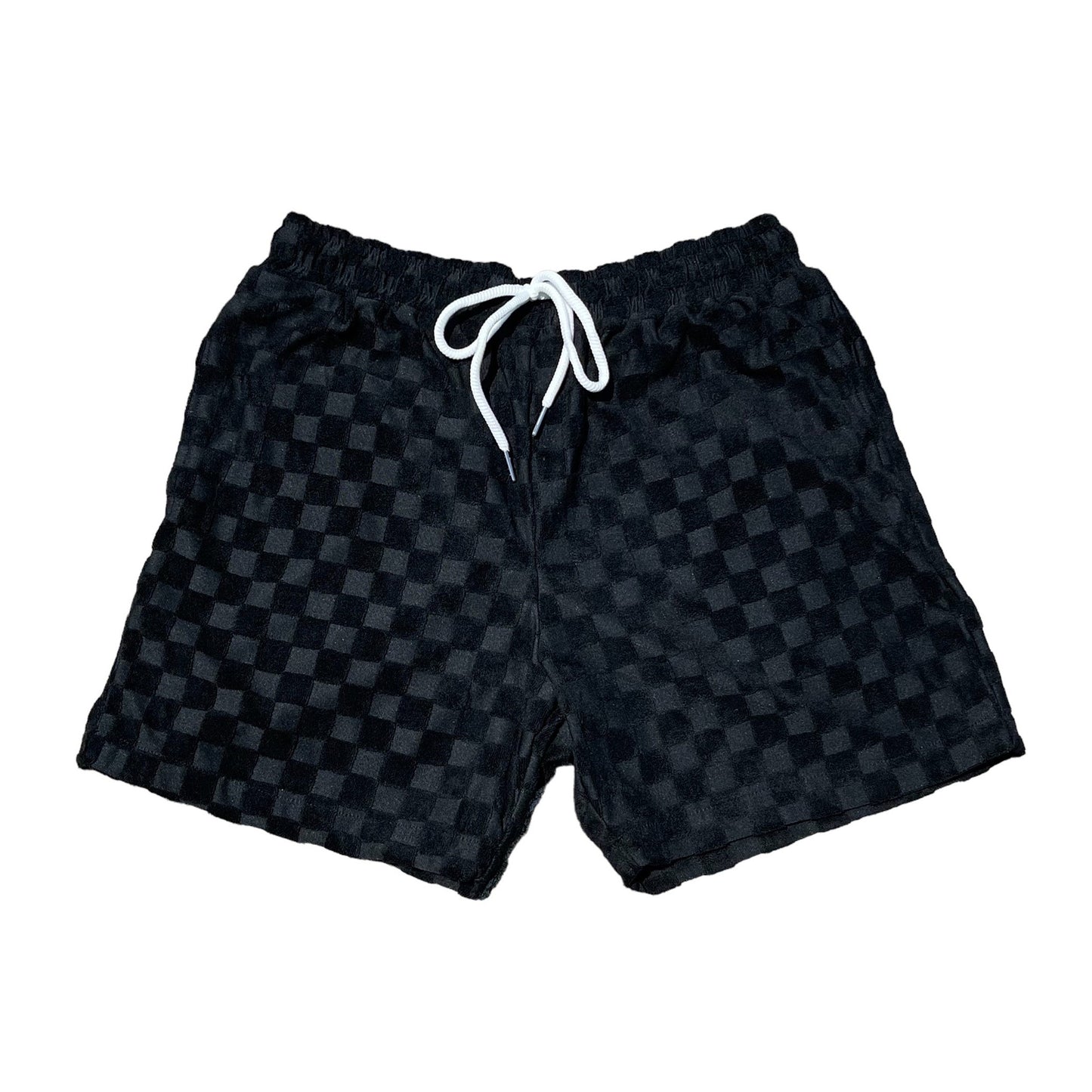 VENICE TERRY CLOTH SHORTS - BLACK-SQ6860146