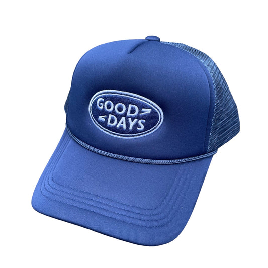 GOOD DAYS TRUCKER HAT - NAVY