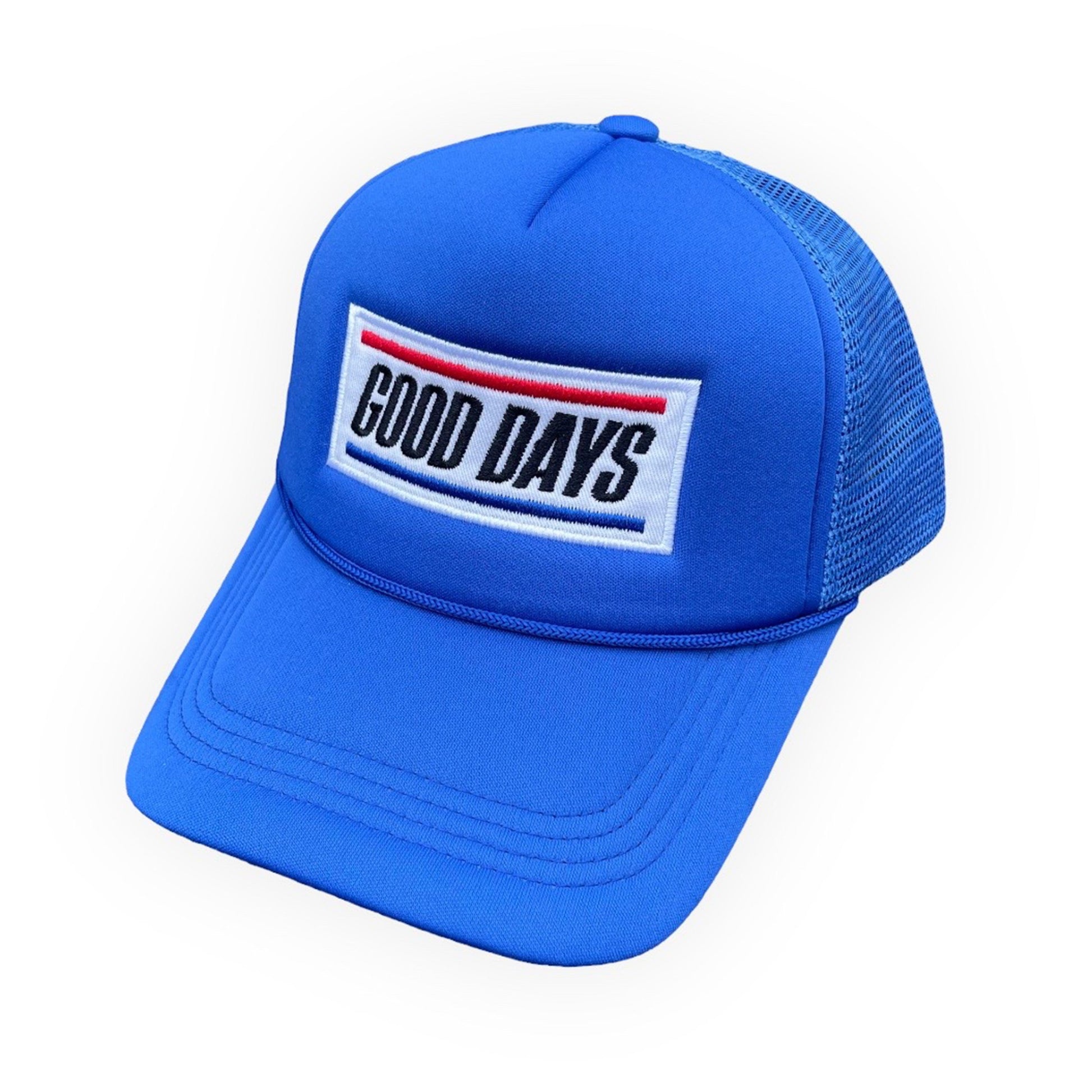 GOOD DAYS TRUCKER HAT - RACING BLUE