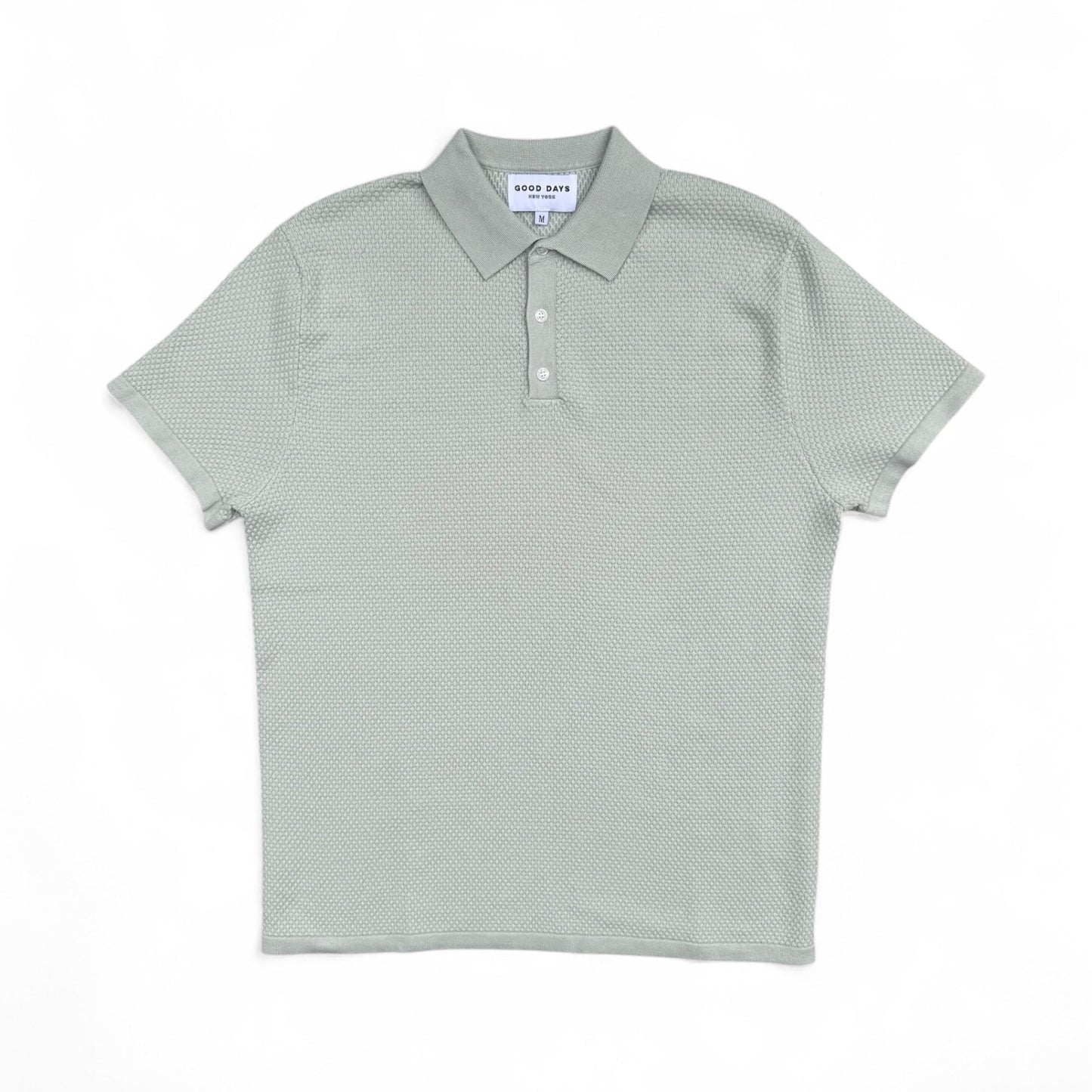 Harbor Knit Polo - Sage
