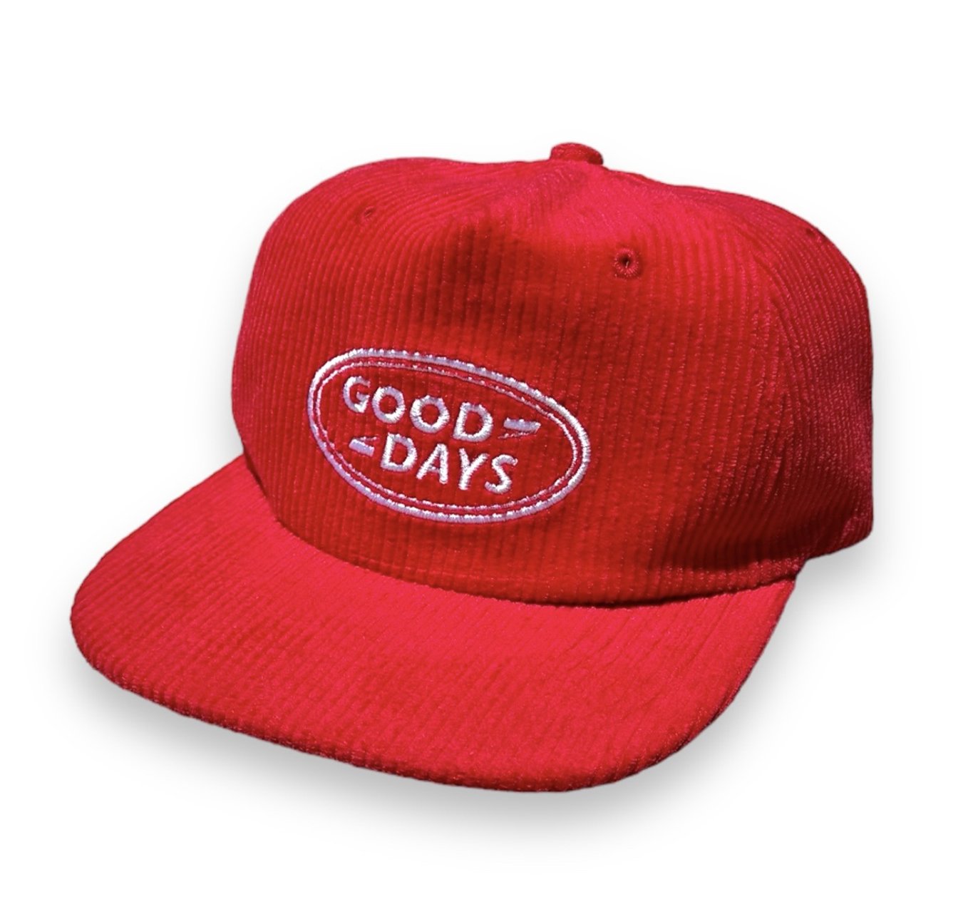 CORDUROY CRUISER HAT - CHERRY