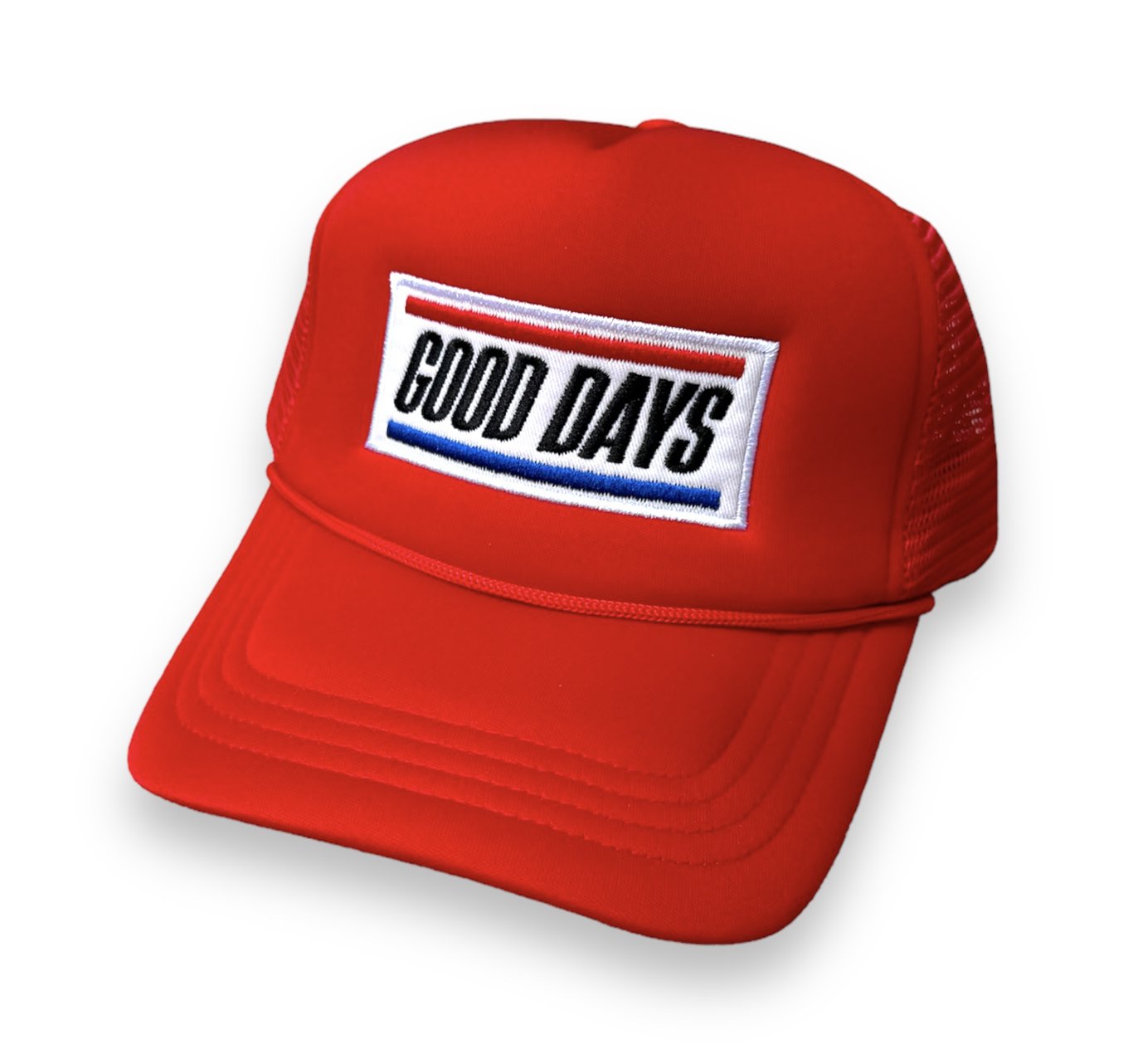 GOOD DAYS TRUCKER HAT - RACING RED